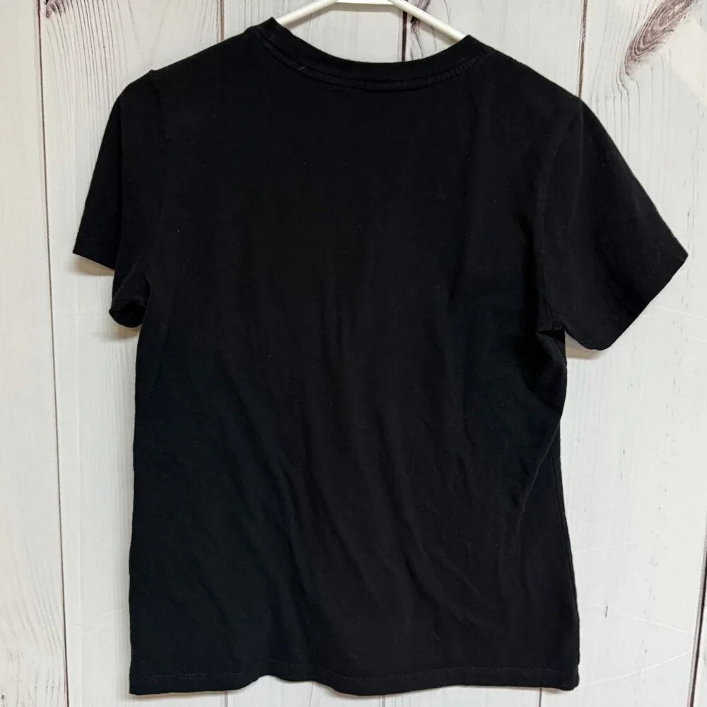 The North Face Rainbow Logo‎ T-Shirt Womens Medium Black Graphic EUC - Picture 3 of 8